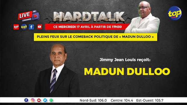 : Jimmy Jean-Louis reçoit Madun Dulloo.