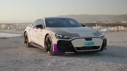 The new Audi e-tron GT prototype golden camouflage wrap Design Preview