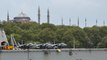 Dev uçak gemisi İstanbul'dan demir aldı