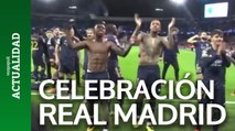 La celebración del Madrid con la grada tras eliminar al City