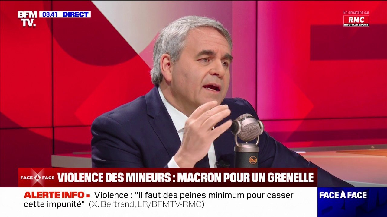 "Je suis pour que l'on supprime l'anonymat sur les réseaux sociaux" indique Xavier Bertrand, président LR de la région Hauts-de-France