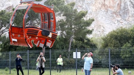 Kazanın yaşandığı teleferiğin 36 kabini 5 gün sonra yere indirildi