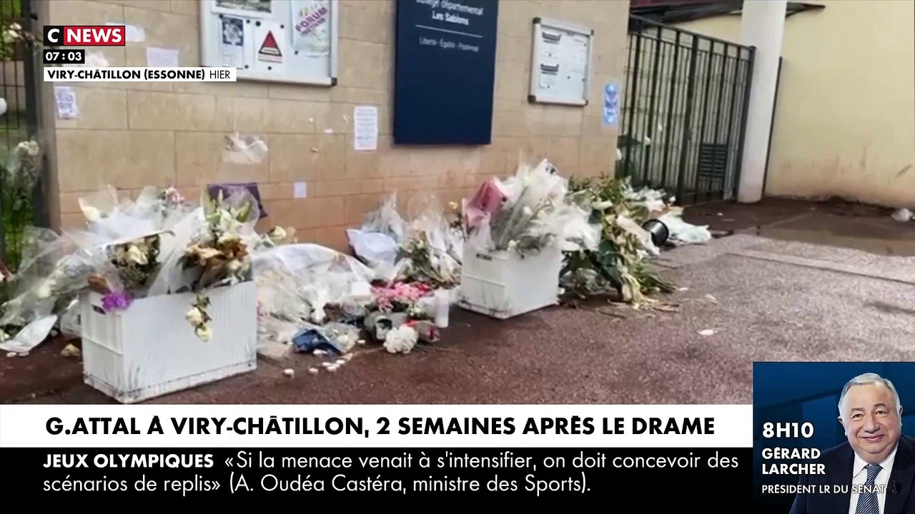 Pour son centième jour à Matignon, le Premier ministre Gabriel Attal prononcera un "discours sur l’autorité au coeur de la République" ce matin à Viry-Châtillon, une ville marquée par la mort d’un adolescent de 15 ans, passé à tabac près de son collège