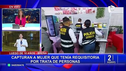 Breña: capturan a mujer que tenía requisitoria por trata de personas
