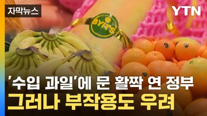 [자막뉴스] '수입 과일'에 문 활짝 연 정부...그러나 부작용도 우려 / YTN