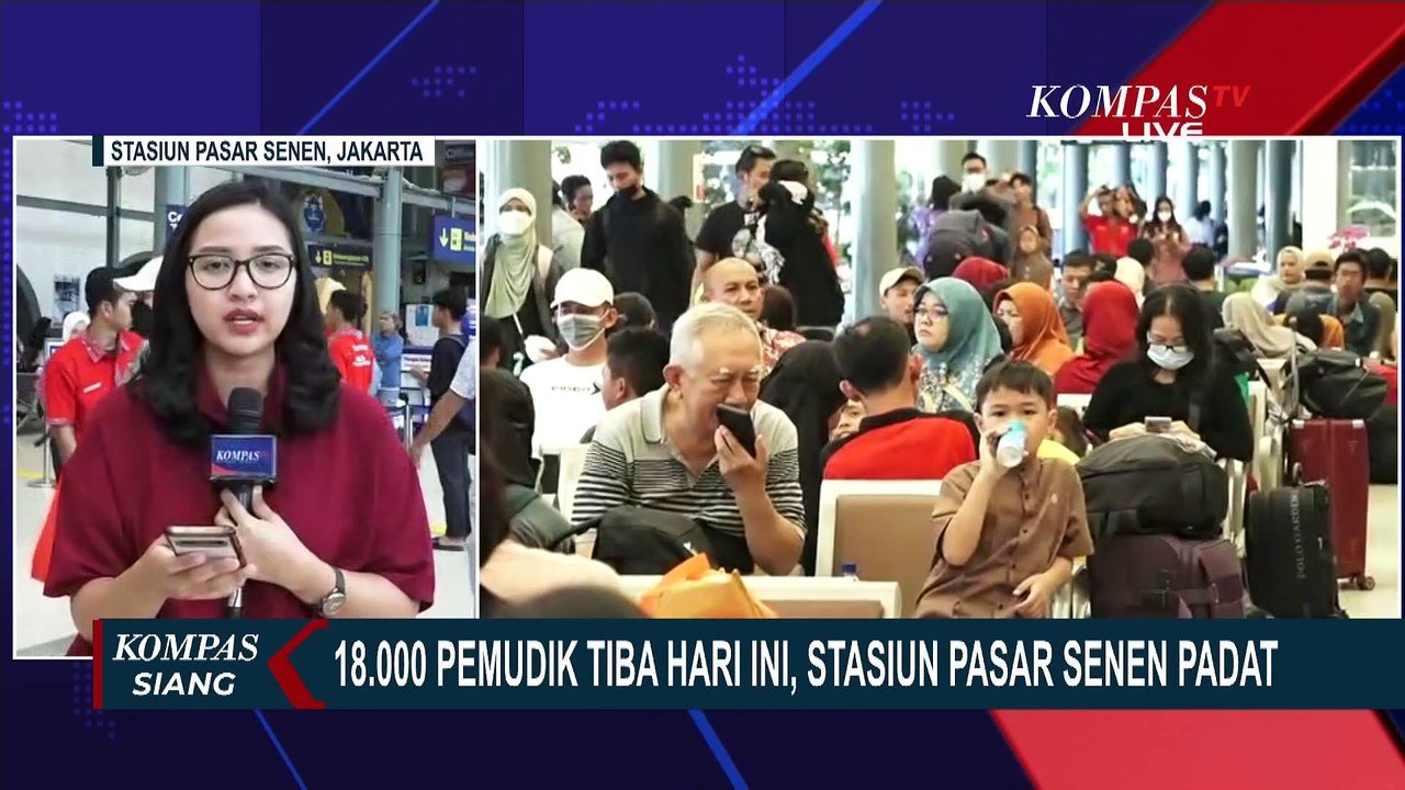 Arus Balik Lebaran Masih Ramai, 18 Ribu Pemudik Tiba di Stasiun Pasar Senen Jakarta