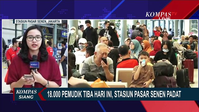 Arus Balik Lebaran Masih Ramai, 18 Ribu Pemudik Tiba di Stasiun Pasar Senen Jakarta