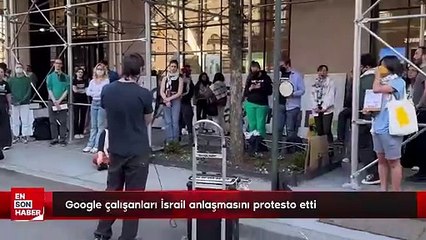 Google çalışanları İsrail anlaşmasını protesto etti