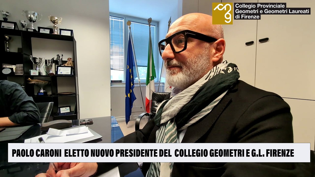 Collegio dei geometri di Firenze, Paolo Caroni nuovo presidente