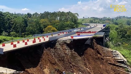 MENTERI PUPR TARGETKAN PERBAIKAN PERMANEN TOL BOCIMI PASCA LONGSOR SELESAI JUNI 2024