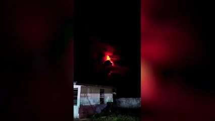 Video of Ruang volcano eruption in Indonesia