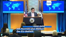 Warnung der USA: Agentengesetz könnte Georgiens EU-Beitritt behindern