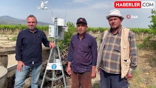 Alaşehir'de çiftçilere erken uyarı için meteoroloji istasyonları kuruldu