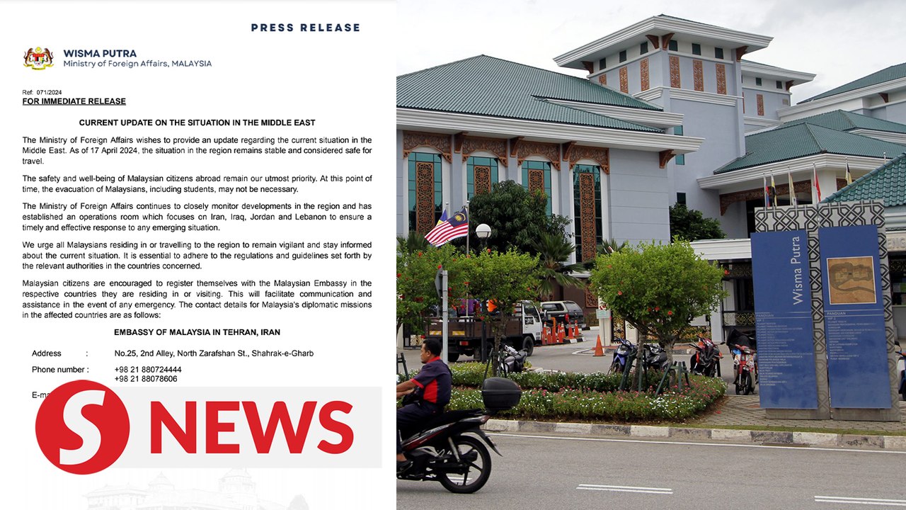 Evacuation of Malaysians in Middle East unlikely, says Wisma Putra