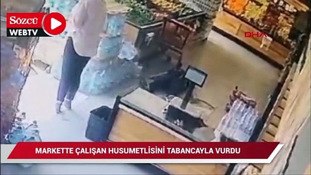 Husumetlisine kurşun yağdırdı: O anlar kamerada