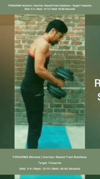 ❌ DUMBBELL REARED FRONT ROTATIONS ✔️ How can I get Bigger FOREARMS? #heermlgangaputra #naturalbodybuilding