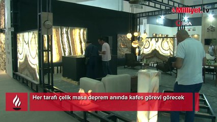 Çelik masa depremde hayat kurtaracak
