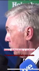 ANCELOTTI tras el REAL MADRID - MANCHESTER CITY