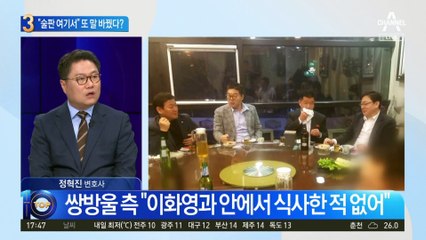 “술판 여기서” 이화영 측, 또 말 바꿨다?
