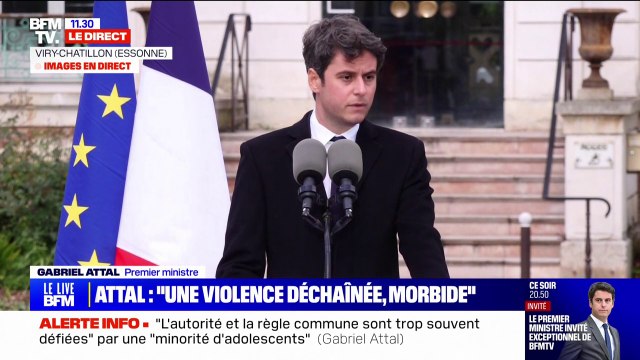 Je veux que ces drames cessent : Gabriel Attal s'exprime depuis Viry-Châtillon après la mort de Shemseddine