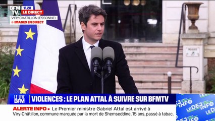"L'autorité et la règle commune sont trop souvent défiées par certains jeunes", déclare Gabriel Attal
