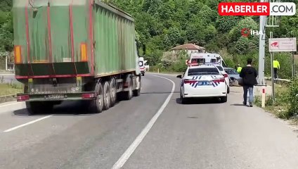 Refüjü aşıp karşı yola geçti, uçuruma yuvarlanmaktan son anda kurtuldu