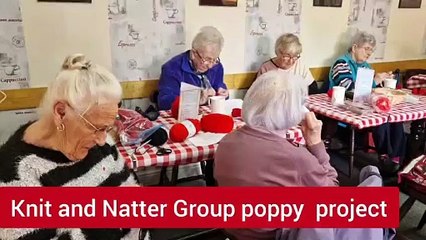 Knitting group creates hundreds of poppies to turn Skegness red