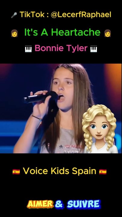  It's A Heartache   Bonnie Tyler  ♥ Magnífica interpretación VoiceKids #Spain ♥