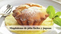 Magdalenas de piña fáciles y jugosas