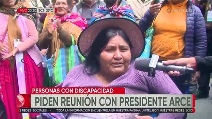 Las personas con discapacidad se movilizaron durante dos días en La Paz