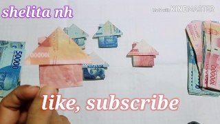 how to make a origami house easy from paper money