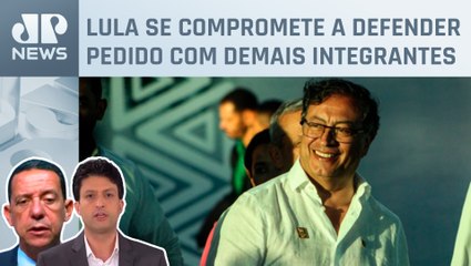 Presidente da Colômbia pede a Lula para aderir país ao Brics; Alan Ghani e Trindade comentam