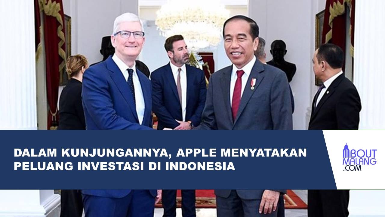 PRESIDEN JOKOWI MENERIMA KUNJUNGAN DELEGASI APPLE DI ISTANA MERDEKA JAKARTA