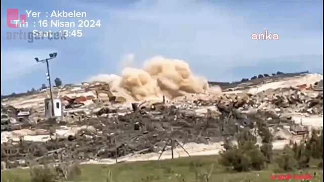 Akbelen'de maden sahasındaki patlamalar nedeniyle her yer toz duman... İkizköylü vatandaş: şu anda nefes alamıyoruz