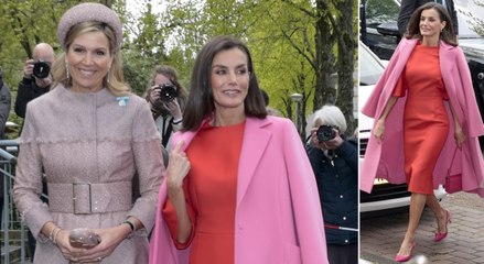 La Reina Letizia, recuperada, sorprende con su insólita combinación de colores