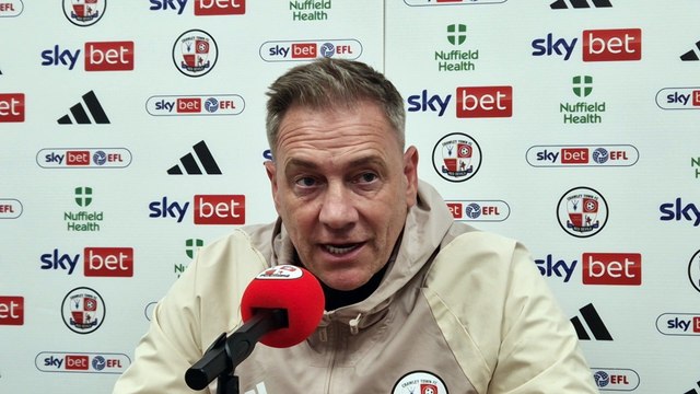 Crawley Town boss Scott Lindsey looks ahead to big League Two tie with Sutton United