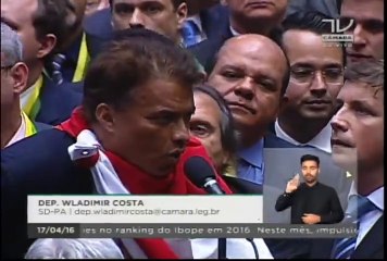 Wladimir Costa (SD-PA) na votação do Impeachmeant de Dilma Roussef