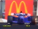 F1 – Martin Brundle (Ligier Mugen-Honda V10) lap in qualifying – Portugal 1995