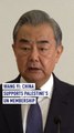 Wang Yi: China supports Palestine's UN membership