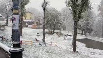 Caduti 15 centimetri di neve nel Modenese