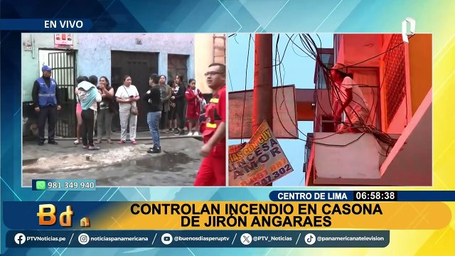 Se registra incendio en una casona en el Centro de Lima: Damnificados aseguran que fue provocado