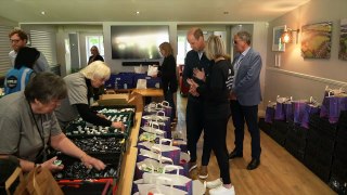 Prince Williams visits a surplus food distribution charity