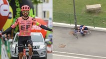 Cyclisme - Tour des Alpes 2024 - Simon Carr la 4e étape, Carr la 4e étape, Chris Harper sa terrible chute... et Juan Pedro Lopez toujours leader