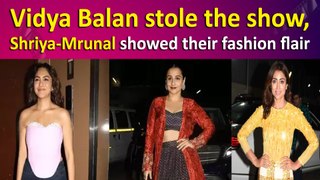 Vidya Balan stole the show, Shriya-Mrunal showed their fashion flair