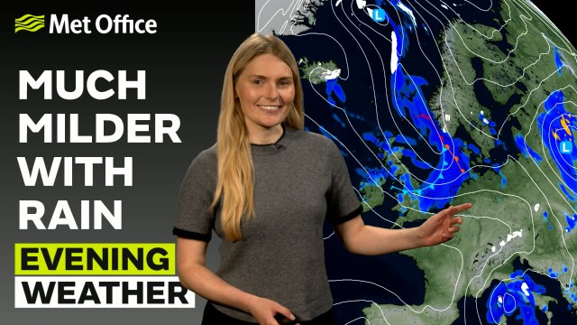 Met Office Evening Weather Forecast 18/04/24 - Rain and showers. Brighter tomorrow