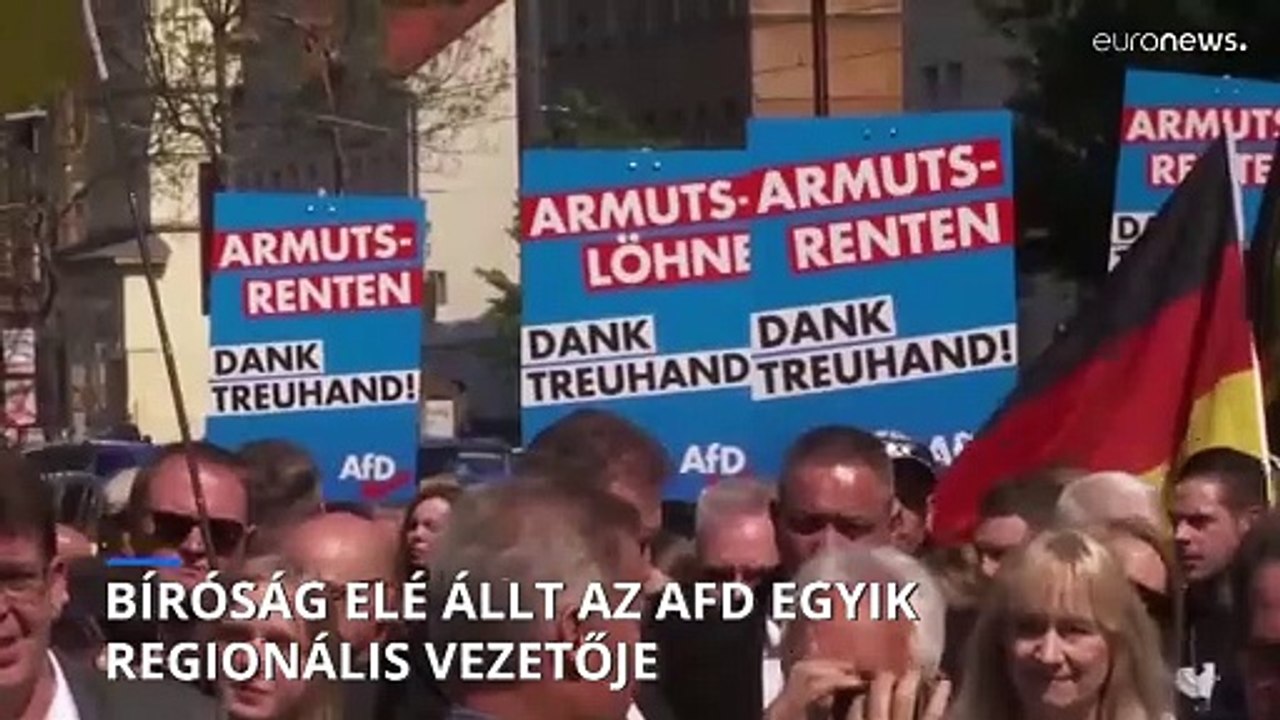 Bíróság elé állt az AfD egyik regionális vezetője