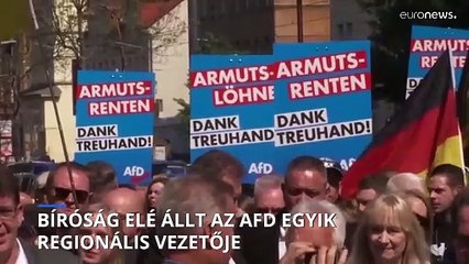 Bíróság elé állt az AfD egyik regionális vezetője