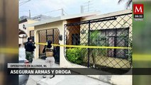 Decomisan armas y drogas durante operativos de seguridad en Allende, NL