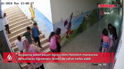 Heimlich manevrası yaparak öğrenciyi kurtaran öğretmen: İkimiz de rahat nefes aldık