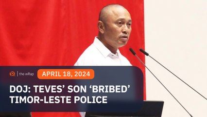 Arnie Teves son ‘bribed’ Timor-Leste police for father’s special treatment – DOJ